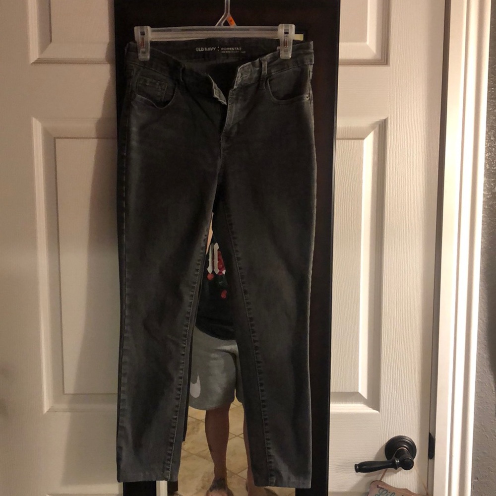 Dark grey skinny jeans